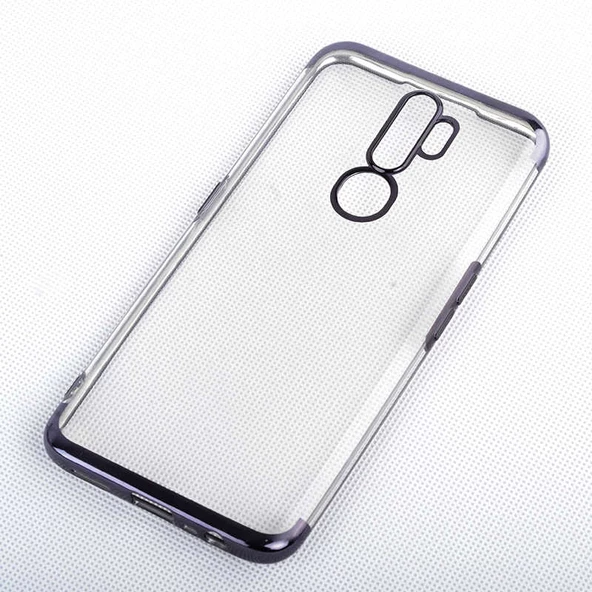 Oppo A5 2020 Kılıf Zore Dört Köşeli Lazer Silikon Kılıf - 2