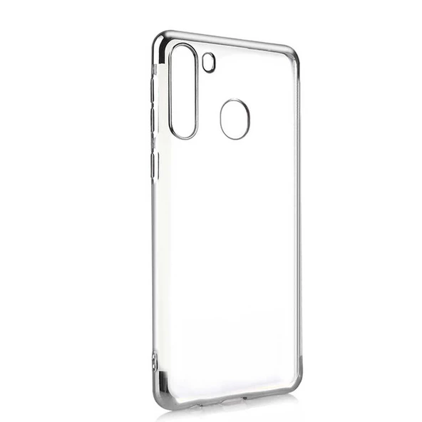 Galaxy A11 Kılıf Zore Dört Köşeli Lazer Silikon Kılıf - Resim 7