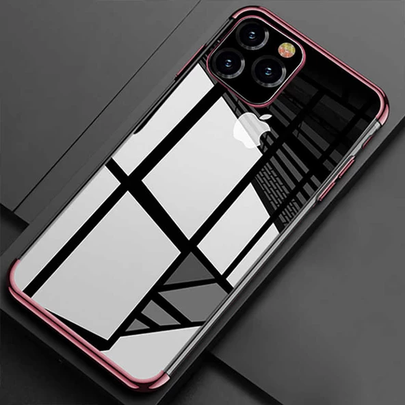Apple iPhone 11 Pro Max Kılıf Dört Köşeli Lazer Silikon Kılıf - 6