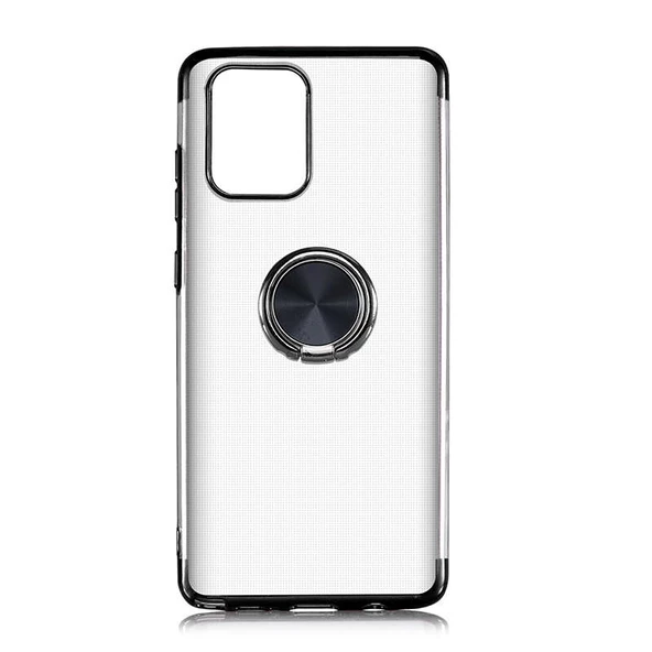 Galaxy A91 (S10 Lite) Kılıf Gess Kenarları Renkli Yüzük Aparatlı - Resim 2