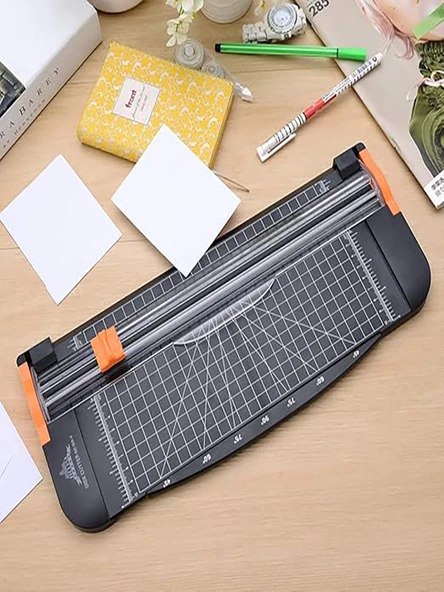Sürgülü Giyotin Cetvelli Kağıt Kesme Makinesi Kağıt - Plastik Film Kesici - 6