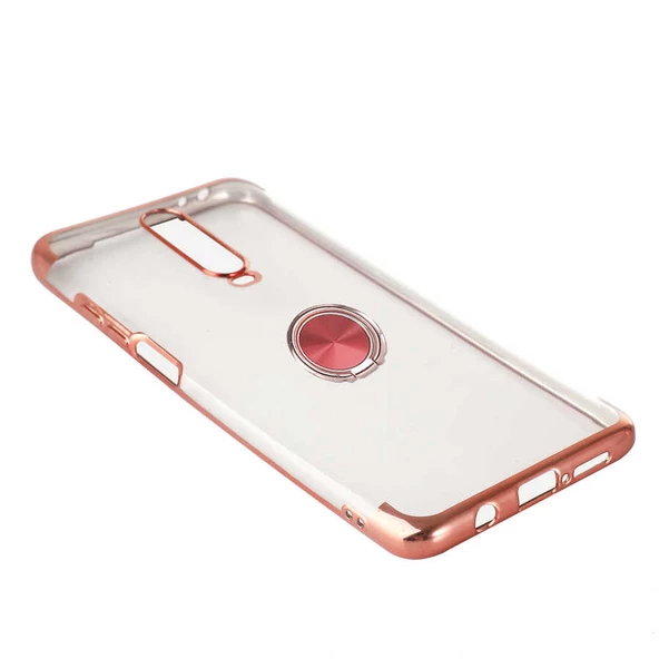 Xiaomi Redmi K30 Kılıf Zore Gess Kenarları Renkli Yüzük Aparatlı - Resim 8