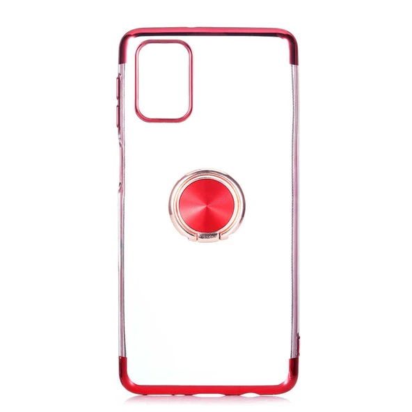 Galaxy M51 Kılıf Zore Gess Kenarları Renkli Yüzük Aparatlı Kılıf - Resim 4