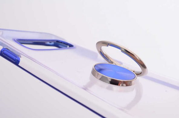 Galaxy S10E Kılıf Zore Gess Kenarları Renkli Yüzük Aparatlı Kılıf - Resim 8