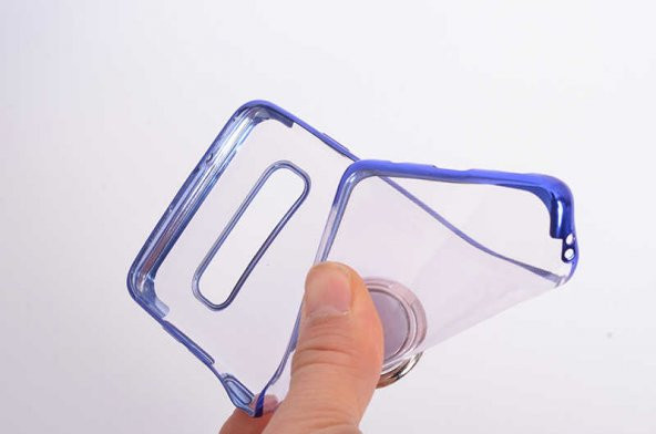 Galaxy S10E Kılıf Zore Gess Kenarları Renkli Yüzük Aparatlı Kılıf - Resim 9