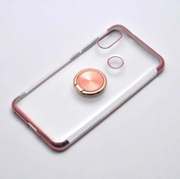 Xiaomi Mi A2 Lite Kılıf Zore Gess Kenarları Renkli Yüzük Aparatlı - 5