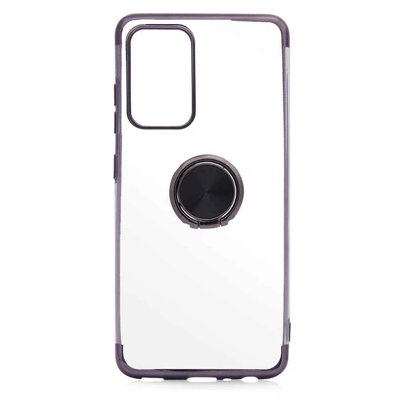Galaxy A52 Kılıf Zore Gess Kenarları Renkli Yüzük Aparatlı Kılıf - Resim 2