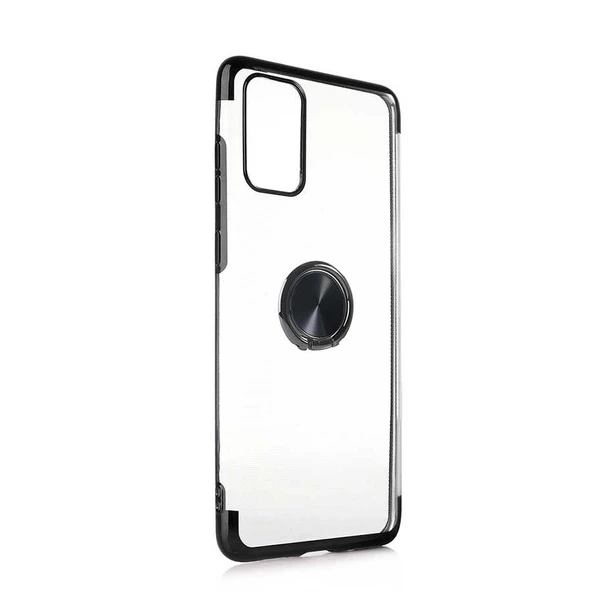 Galaxy S20 Kılıf Zore Gess Kenarları Renkli Yüzük Aparatlı Kılıf - 2