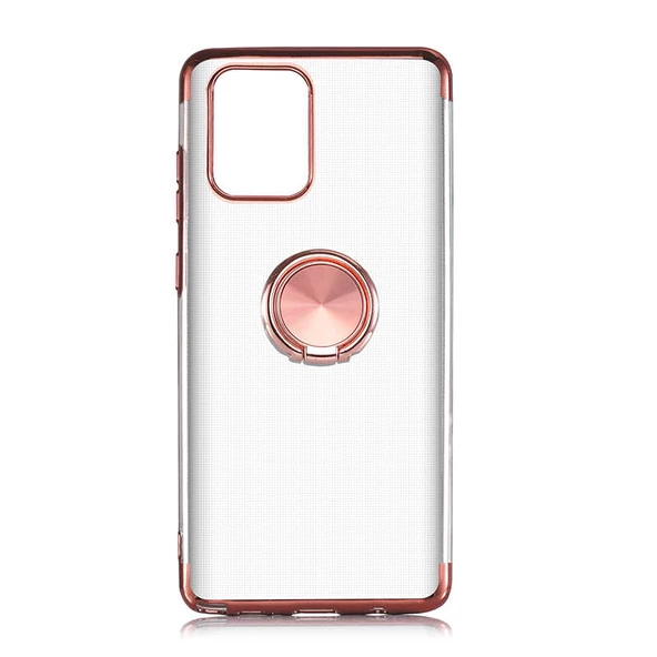 Galaxy A91 (S10 Lite) Kılıf Gess Kenarları Renkli Yüzük Aparatlı - Resim 6