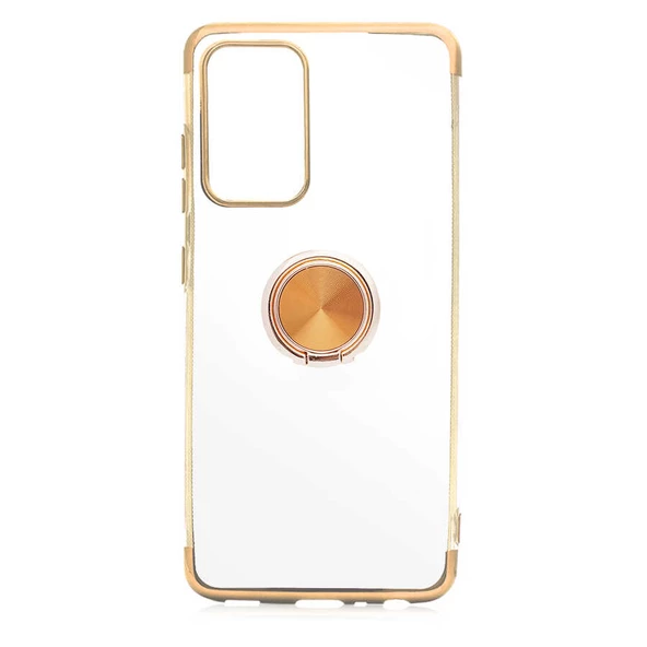 Galaxy A52 Kılıf Zore Gess Kenarları Renkli Yüzük Aparatlı Kılıf - Resim 3