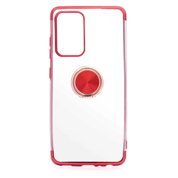 Galaxy A52 Kılıf Zore Gess Kenarları Renkli Yüzük Aparatlı Kılıf - Resim 4