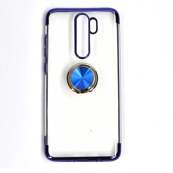 Xiaomi Redmi Note 8 Pro Kılıf Gess Kenarları Renkli Yüzük Aparat - 5