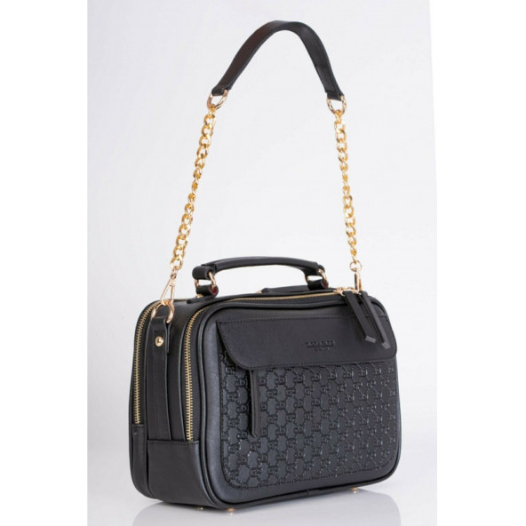 Gloria Paris Fashion Kadın Siyah Omuz Çantası PttAVM