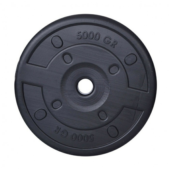 5 Kg Dambıl Ağırlık Plakası Siyah Renkli