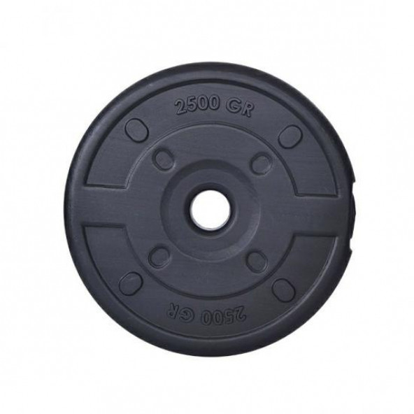 2.5 Kg Dambıl Ağırlık Plakası Siyah Renkli