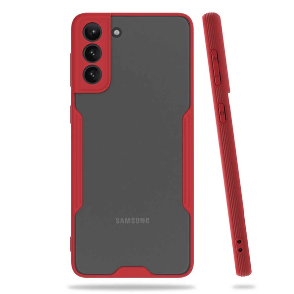 Galaxy S21 Plus Kılıf Zore Parfe Kenarları Pastel Renk Silikon - Resim 2