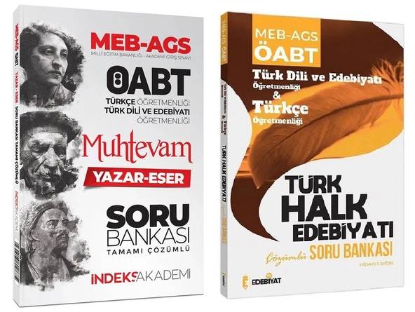 Edebiyat TV + İndeks 2025 ÖABT MEB-AGS TDE ve Türkçe Türk Halk Edebiyatı + Muhtevam Yazar Soru 2 li