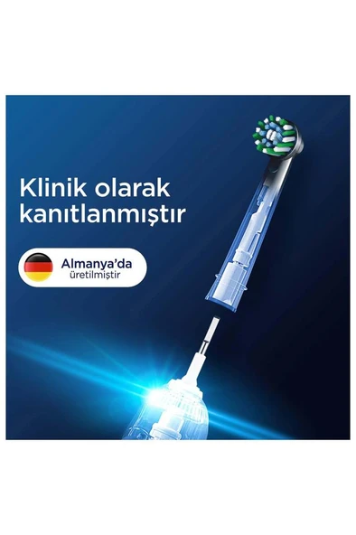 Oral-B Pro Cross Action X-Filament Siyah Şarjlı Diş Fırçası Yedek Başlığı 4 Ade
