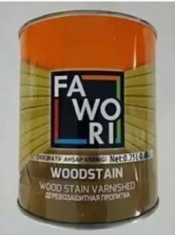 Fawori Wood Stain Ahşap Verniği Ceviz 0.75 Lt