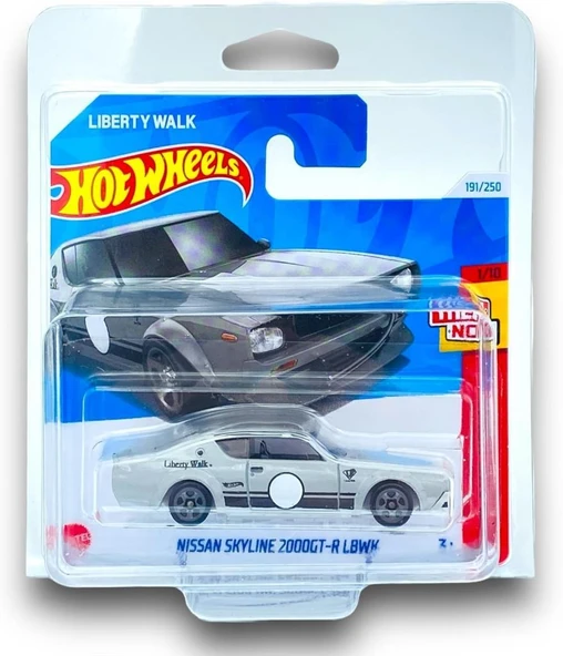 Hot Wheels Nissan Skyline 2000GT-R LBWK 1/100 191/250 Model Araba