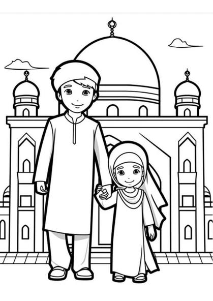 Çocuklara Dinimizi Sevdiren Boyama Kitap Seti (3 Kitap) - 3