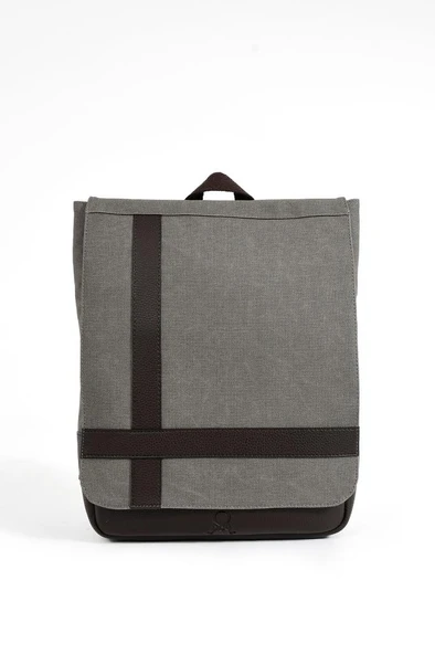 Erkek Sırt Çantası 35*22 Cm Kanvas Kumaş Laptop Bölmeli Business Sırt Çantası Okul Çantası Mega Bag - 11