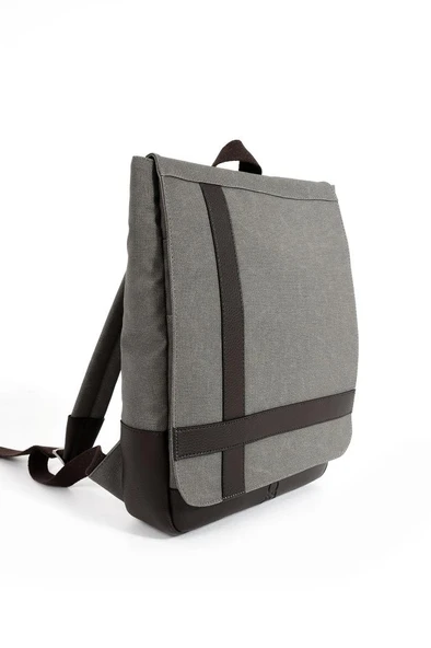 Erkek Sırt Çantası 35*22 Cm Kanvas Kumaş Laptop Bölmeli Business Sırt Çantası Okul Çantası Mega Bag - 10