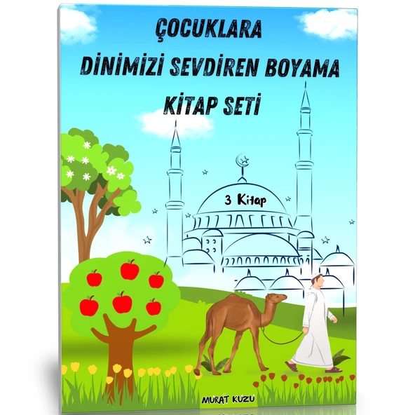 Çocuklara Dinimizi Sevdiren Boyama Kitap Seti (3 Kitap) - 5