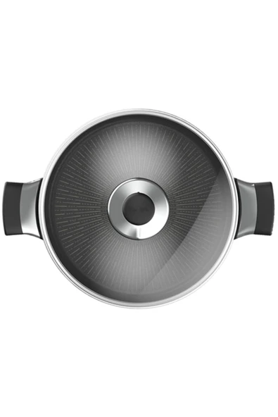 Titanyum 6x Unlimitedone Indüksiyon Tabanlı Kısa Tencere - 28 Cm - Resim 2