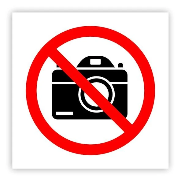 Uyarı Levhası 19x19 CM - Resim 2