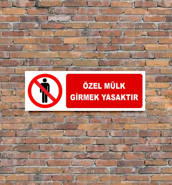 Dikkat Uyarı Levhası 45x15 CM ürün görseli