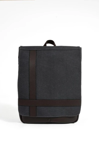 Erkek Sırt Çantası 35*22 Cm Kanvas Kumaş Laptop Bölmeli Business Sırt Çantası Okul Çantası Mega Bag - 2