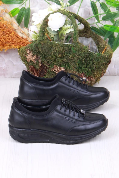 Mehmet Mete 4281 Yumuşak Hafif Rahat Hakiki Deri Kadın Ayakkabı - Resim 7