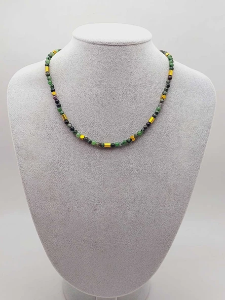 Epic Dream Serisi Anyolit (Rubizoit- Rubyzoisit) Taşı 4mm Kolye (45208) - 5