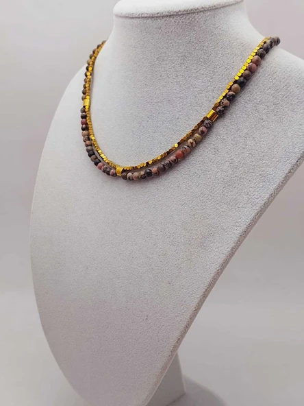 Lucid Dream Serisi Rodonit Taşı 4mm Kolye (45206) - Resim 10