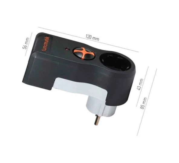 Tunçmatik Enerji Koruma Prizi Powersurge 1'li Siyah 525 JOULE (TSK5079) - 4