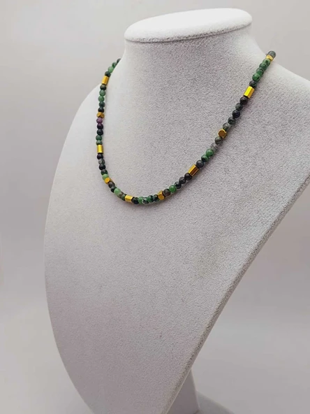 Epic Dream Serisi Anyolit (Rubizoit- Rubyzoisit) Taşı 4mm Kolye (45208) - 10