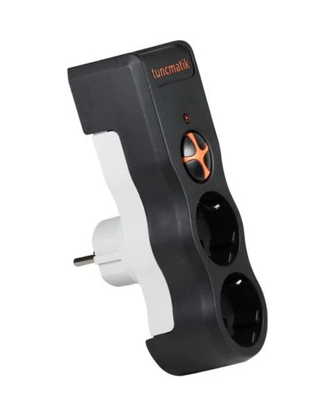 Tunçmatik Enerji Koruma Prizi Powersurge 2'li Siyah 525 JOULE (TSK5081) - 2