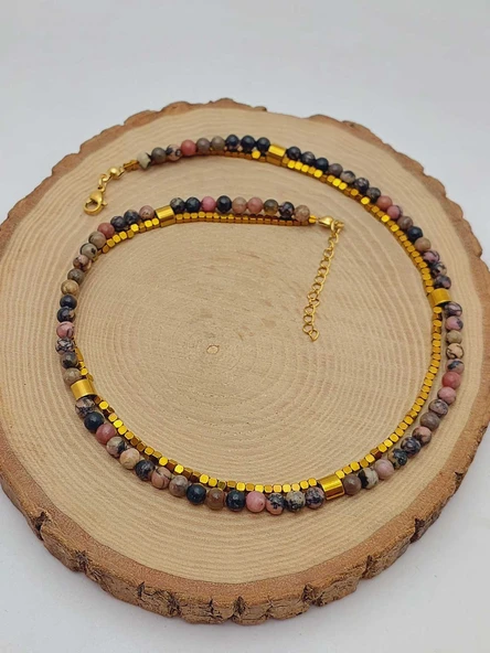 Lucid Dream Serisi Rodonit Taşı 4mm Kolye (45206) - Resim 4