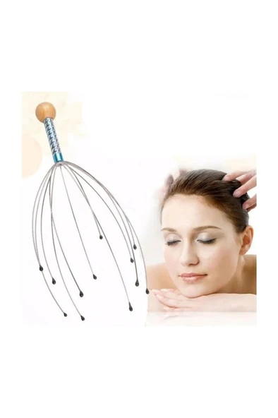 Telli Kafa Masaj Aleti Baş Boyun Saç Kaşıma Teli Ağrı Azaltıcı Rahatlatıcı Tel Kedi Köpek Kafa Masaj ürün görseli 1