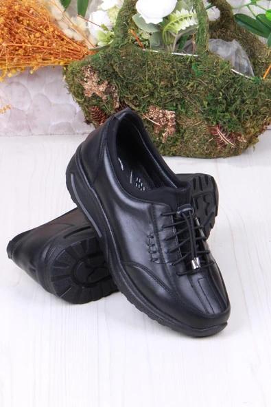 Mehmet Mete 4281 Yumuşak Hafif Rahat Hakiki Deri Kadın Ayakkabı - Resim 9