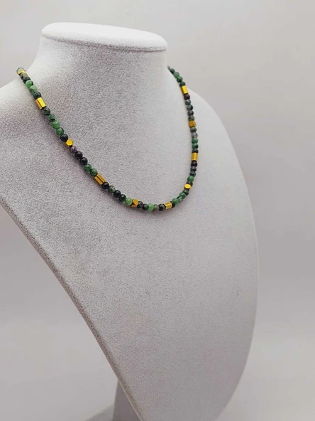 Epic Dream Serisi Anyolit (Rubizoit- Rubyzoisit) Taşı 4mm Kolye (45208) - 9