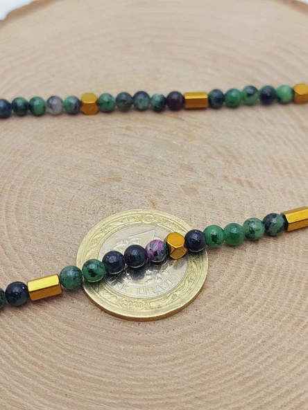 Epic Dream Serisi Anyolit (Rubizoit- Rubyzoisit) Taşı 4mm Kolye (45208) - 6