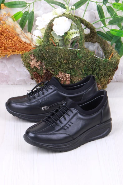 Mehmet Mete 4281 Yumuşak Hafif Rahat Hakiki Deri Kadın Ayakkabı - Resim 8