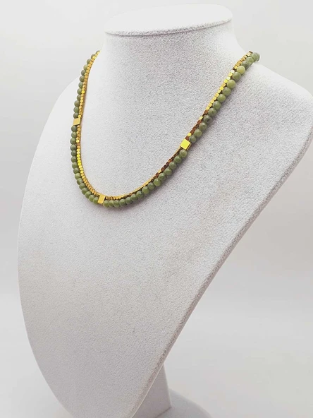 Lucid Dream Serisi Yeşim Taşı 4mm Kolye (15006) - Resim 10