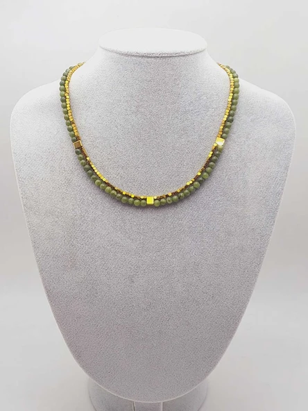 Lucid Dream Serisi Yeşim Taşı 4mm Kolye (15006) - Resim 8