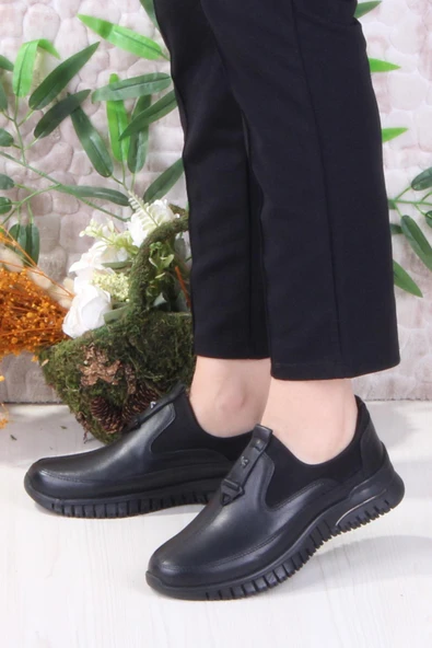 Mehmet Mete 42043 Rahat Esnek Hakiki Deri Kadın Ayakkabı - Resim 3