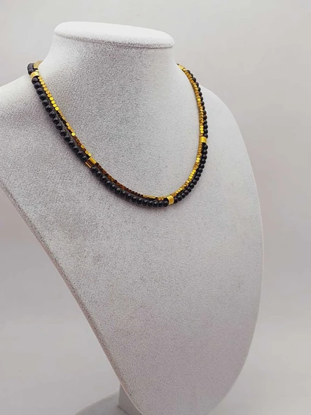 Lucid Dream Serisi Shungite (Şungit) Taşı 4mm Kolye (23170) - Resim 9