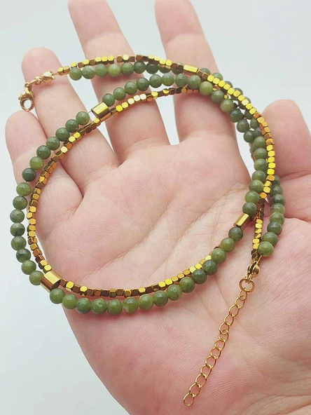 Lucid Dream Serisi Yeşim Taşı 4mm Kolye (15006) - Resim 2