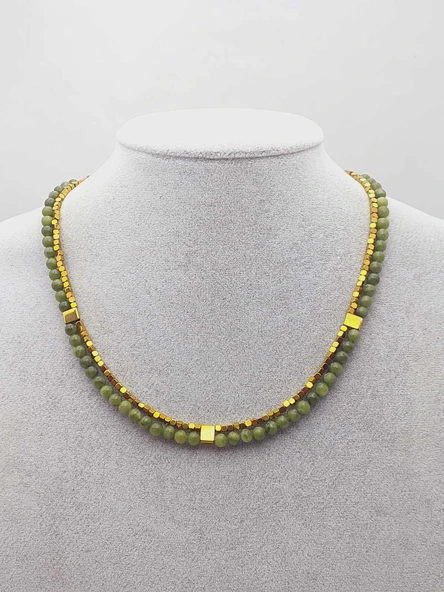 Lucid Dream Serisi Yeşim Taşı 4mm Kolye (15006) - Resim 3